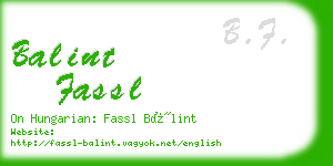 balint fassl business card